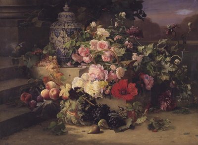 Dipinto di frutta e fiori da Carl Balsgaard