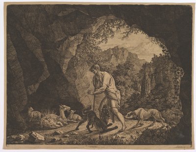 Il Pastore che Trova Romolo vicino alla Capra da Carl Baron von Vittinghoff