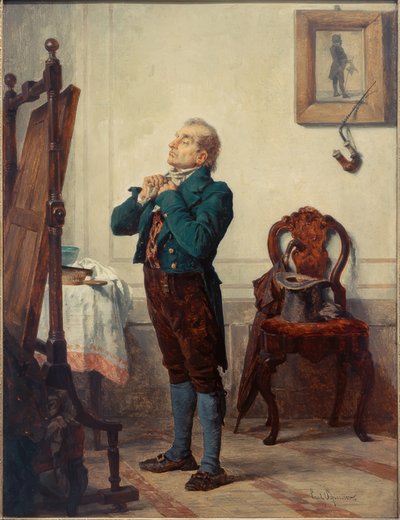Uomo davanti a uno specchio da Carl Bernhard Schlösser