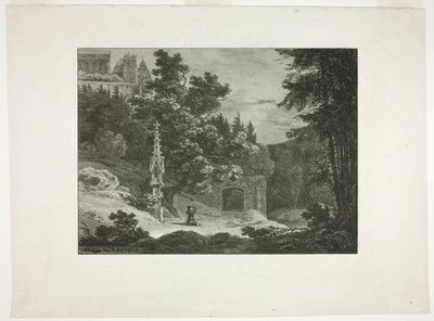 Pellegrino nel bosco da Carl Blechen