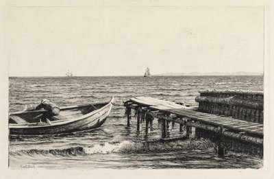 La barca al molo da Carl Bloch