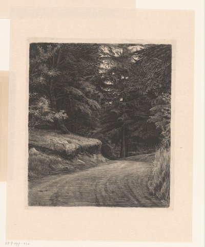 Strada nel bosco da Carl Bloch