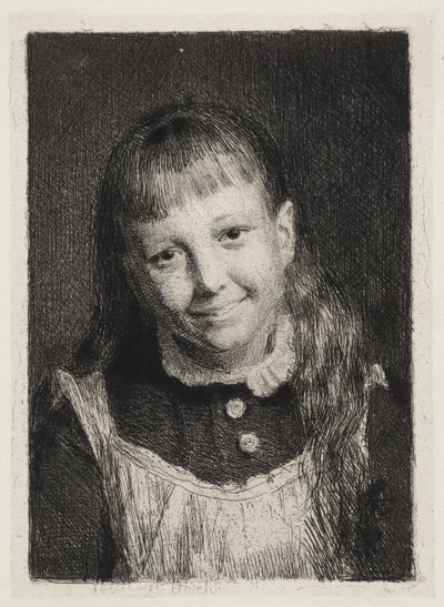 La ragazza sorridente. Ritratto di Ida Alma Bloch da Carl Bloch