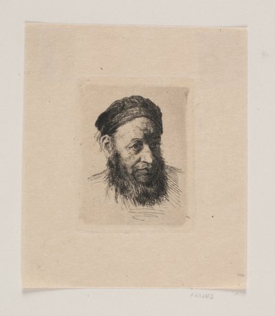 Testa di un vecchio marinaio da Carl Bloch