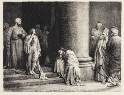 Cristo e la peccatrice da Carl Bloch