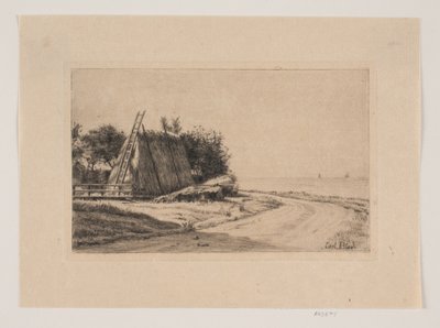 Il paesaggio con il covone da Carl Bloch