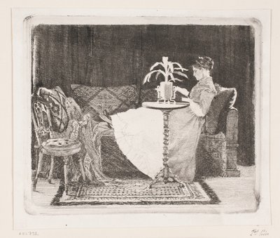 Donna che legge da Carl Bloch