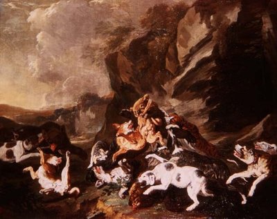 Combattimento di Cani da Carl Borromaus Andreas Ruthart