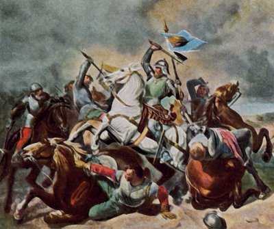 Albrecht Achille in lotta con i Norimberga da Carl Constantin Steffeck