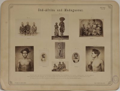 Album fotografico di antropologia - etnologia da Carl Dammann