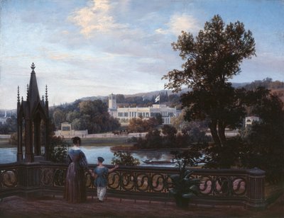 Veduta del Palazzo di Glienicke da Babelsberg da Carl Daniel Freydanck