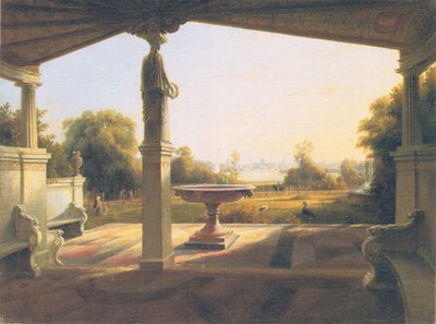 vista dal parco del principe Carl da Glienicke a Potsdam da Carl Daniel Freydanck