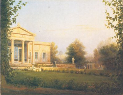 Vista dalla veranda del castello di Charlottenhof da Carl Daniel Freydanck