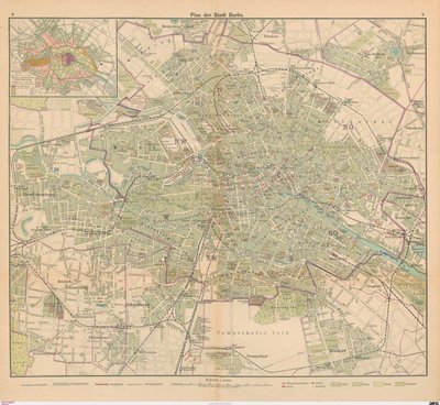 Piano della città di Berlino da Carl Diercke