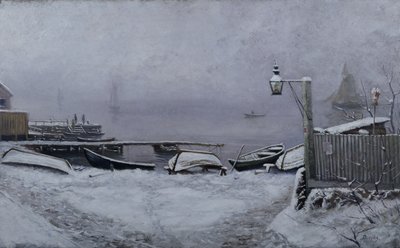 Giorno di dicembre vicino a Drøbak da Carl Edvard Diriks