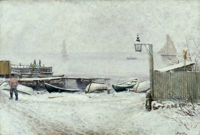 Giorno di dicembre a Drøbak da Carl Edvard Diriks