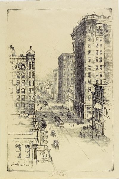 Hennepin Avenue sotto la Sesta Strada da Carl Edward Johnson