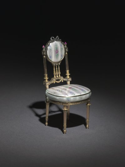 Sedia in miniatura da Carl Fabergé