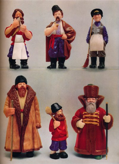 Tipi nazionali russi, c1935 da Carl Fabergé