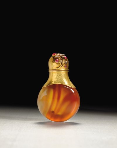 Boccetta di profumo, marchio del maestro Erik Kollin, San Pietroburgo, c.1890 da Carl Fabergé