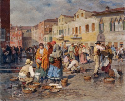 Mercato del pesce a Venezia da Carl Feiertag