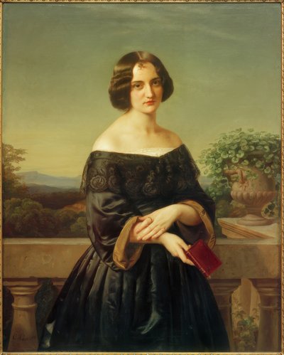 Marie Wiegmann / Dipinto di Carl Ferdinand Sohn da Carl Ferdinand Sohn