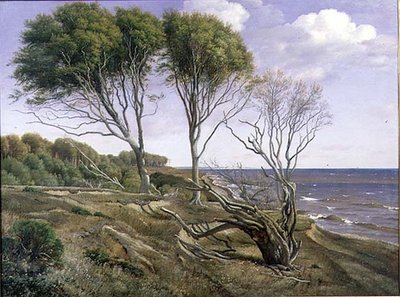 Un paesaggio costiero da Carl Frederick Aagaard
