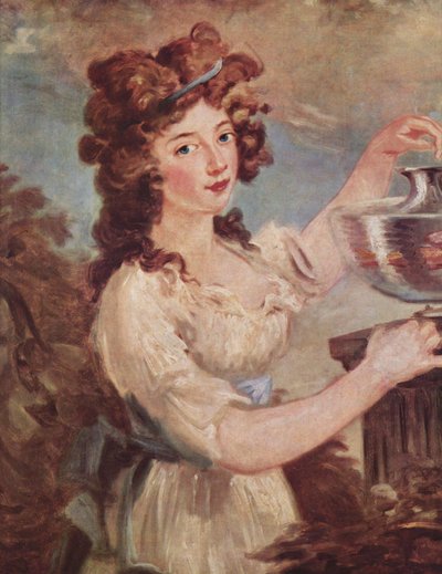 Ritratto di una giovane donna con un pesce rosso da Carl Frederik von Breda