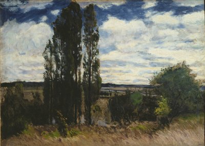 Senna, paesaggio con pioppi, 1877 da Carl Fredrik Hill