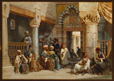 Figure arabe in una caffetteria, 1870 da Carl Friedrich Heinrich Werner