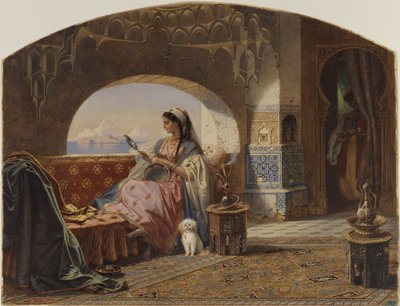 Bellezza con tamburello da Carl Friedrich Heinrich Werner