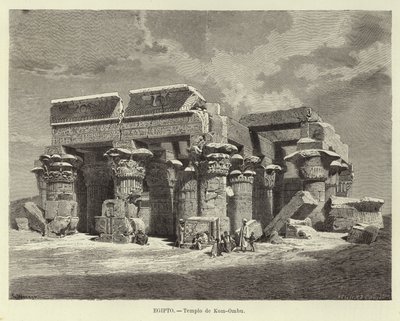 Egitto - Tempio di Kom Ombo da Carl Friedrich Heinrich Werner