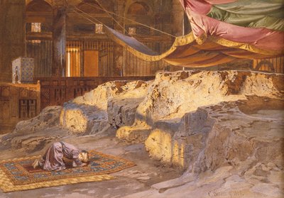 Dentro la Cupola della Roccia, 1864 da Carl Friedrich Heinrich Werner