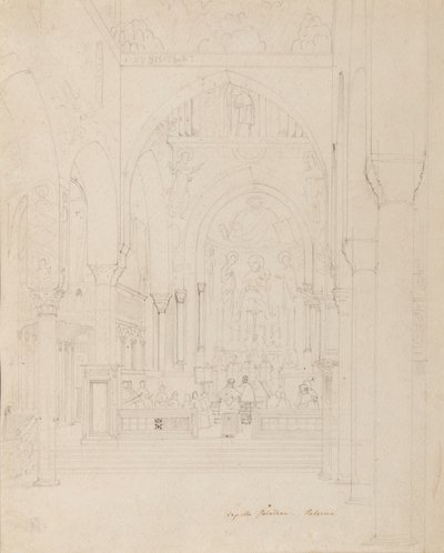Sicilia: Cappella Palatina, Palermo, c.1850 da Carl Friedrich Heinrich Werner