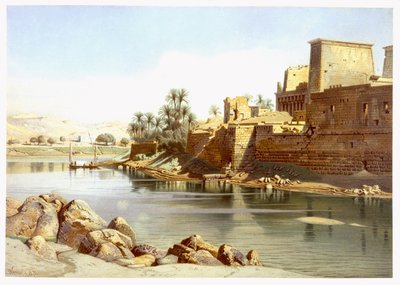 Tempio di Iside a Philae, 1870 da Carl Friedrich Heinrich Werner