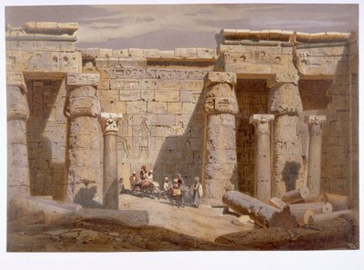 Tempio di Medinet Habu, Tebe, 1874 da Carl Friedrich Heinrich Werner