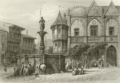 Il Municipio, Hildesheim da Carl Friedrich Heinrich Werner