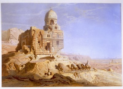 Tombe dei Califfi, Il Cairo, 1871 da Carl Friedrich Heinrich Werner