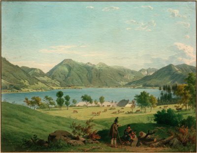 Il Tegernsee a Kaltenbrunn da Carl Friedrich Heinzmann