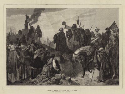 Giovanni Huss prima del rogo da Carl Friedrich Lessing
