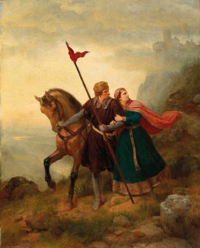 Walther e Hildegund in fuga da Carl Friedrich Lessing