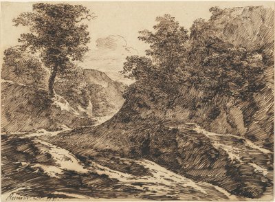 Un Sentiero attraverso un Paesaggio Collinare da Carl Friedrich Ludwig Felix von Rumohr
