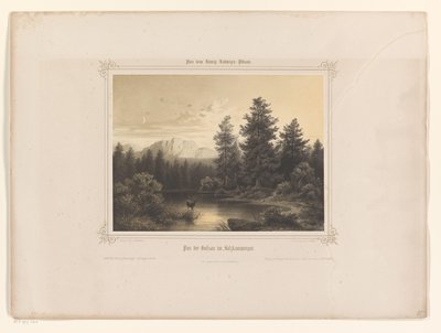 Veduta di un fiume a Salzkammergut da Carl Friedrich Würthle