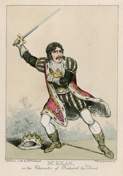 Il signor Edmund Kean nel ruolo di Riccardo III da Carl Georg Adolph Hasenpflug