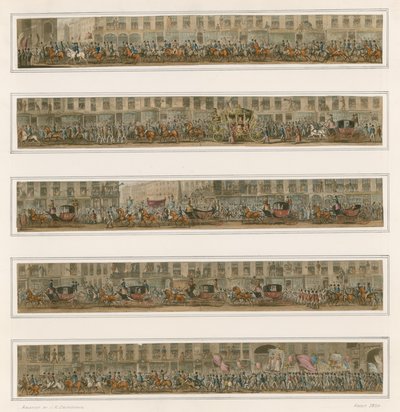 La parata del sindaco di Londra, circa 1824 da Carl Georg Adolph Hasenpflug
