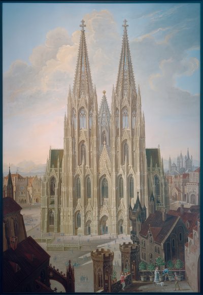 Facciata ovest del duomo di Colonia da Carl Georg Enslen