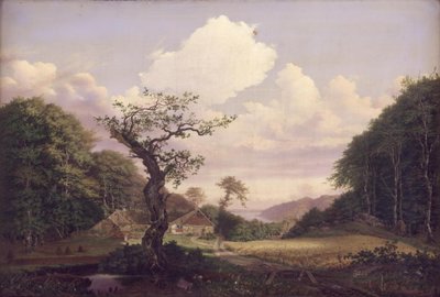 Paesaggio con vista su Sjælsø vicino a Hørsholm da Carl Georg Scheuermann