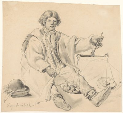 Venditore di cipolle croato seduto da Carl Goebel