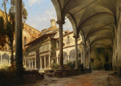 Cortile con Cappella Pazzi da Carl Graeb