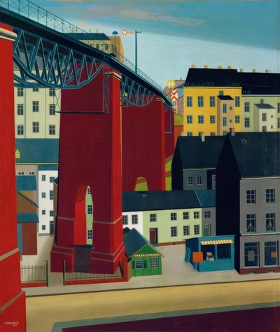 Ponte sulla Schwarzbachstraße a Wuppertal da Carl Grossberg
